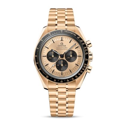 Omega Speedmaster Moonwatch Professional Co-Axial Master Chronometer Chronograph 42mm Mens Watch Gold O31060425099002